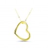 COLGANTE ORO AMARILLO CORAZON 