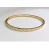 PULSERA MEDIA CAÑA DIBUJO ESLABON ORO 