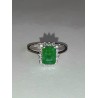 SORTIJA ORO ESMERALDA Y DIAMANTES