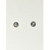 PENDIENTES CHATON DIAMANTES Y ORO BLANCO
