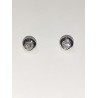 PENDIENTES ORO BLANCO Y DIAMANTE