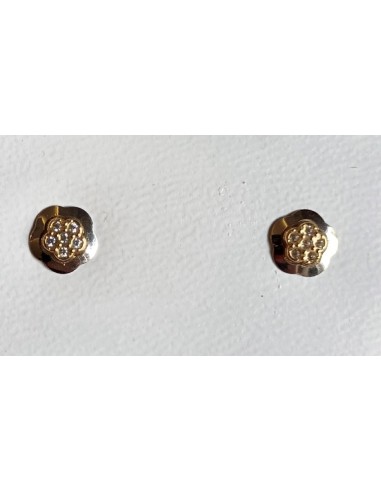 PENDIENTES BICOLOR FLOR 