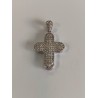 CRUZ ORO BLANCO Y BRILLANTES
