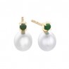 PENDIENTES P.DURAN PEARLCON ESMERALDA