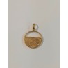 COLGANTE PEQUEÑO CÁCERES PLATA DORADA 20MM