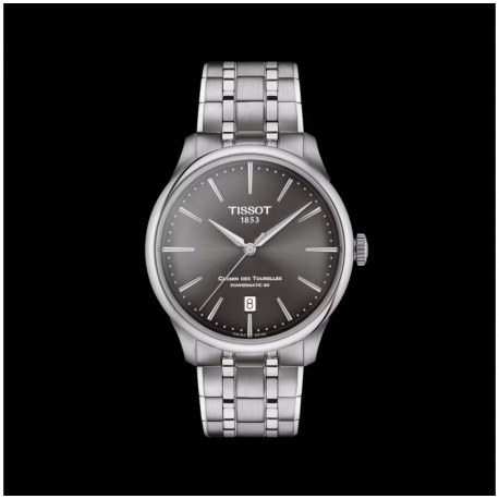 RELOJ TISSOT CH TOURELLES ESFERA GRIS ACERO