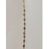 PULSERA ORO FLORES Y ESTRELLAS