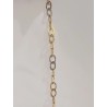 PULSERA ORO BICOLOR ESLABONES