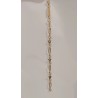PULSERA ORO ESTRELLA CON CHAPA