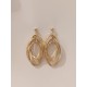 PENDIENTES ORO 3 AROS ENTRELAZADOS