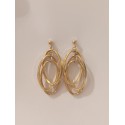 PENDIENTES ORO 3 AROS ENTRELAZADOS