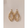 PENDIENTES ORO 3 AROS ENTRELAZADOS