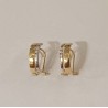 PENDIENTES BICOLOR ORO OMEGA