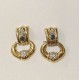 PENDIENTES ORO BRTES Y 2 ZAFIROS