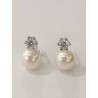 PENDIENTE PLATA CON PERLA Y CIRCONITA