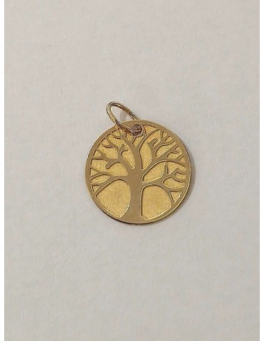 COLGANTE ORO AMARILLO ÁRBOL DE LA VIDA MATE