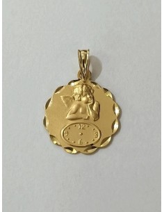 MEDALLA ANGEL DE LA GUARDA CON RELOJ 2