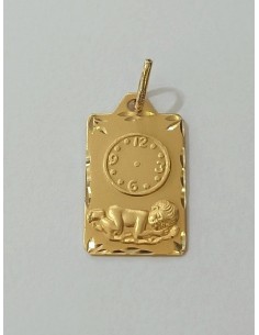 MEDALLLA CUADRADA NIÑO PESEBRE CON RELOJ 2