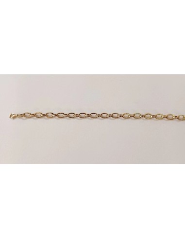 PULSERA ESLABONES REDONDOS CUADRADOS