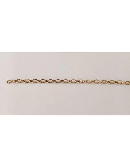 PULSERA ESLABONES REDONDOS CUADRADOS