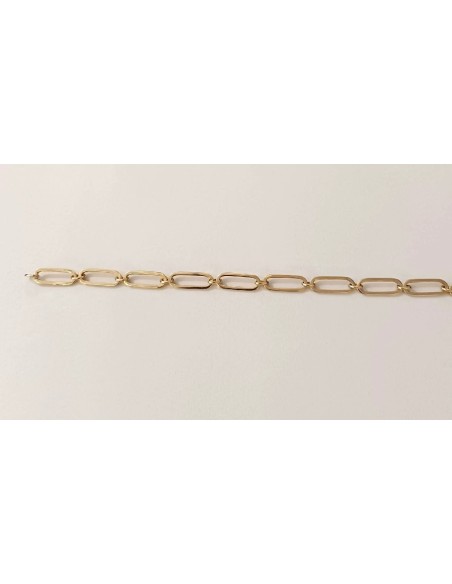 PULSERA ORO ESLABON ALARGADO
