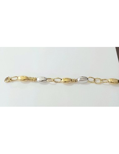 PULSERA ORO BICOLOR DATIL