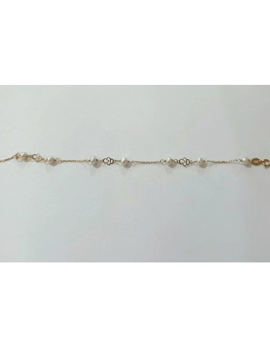 PULSERA ORO INFANTIL CON PERLITAS