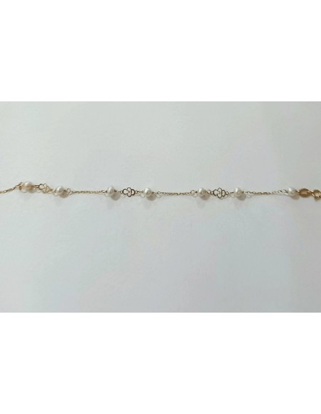 PULSERA ORO INFANTIL CON PERLITAS
