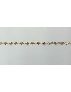 PULSERA ORO FLORES Y ESTRELLAS 2