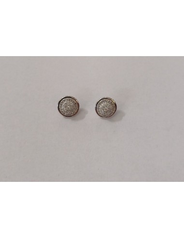 PENDIENTES ORO BLANCO Y BRILLANTES