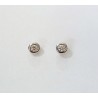 PENDIENTES CHATON DIAMNATE Y ORO BLANCO