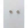 PENDIENTES ORO BLANCO Y MOÑITA DE DIAMANTES