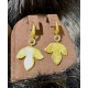 PENDIENTES ORO-BRILLANTES HOJAS