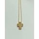 CRUZ ORO AMARILLO CON DIAMANTES