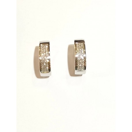 PENDIENTES OR.BCO CON DIAMANTES