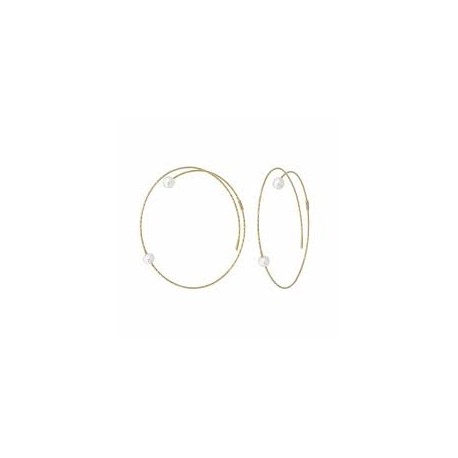 PENDIENTES MAGIC WIRE ORO PERLAS