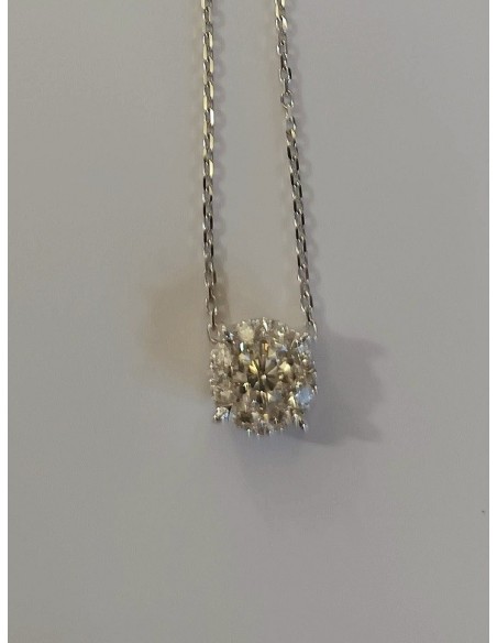 COLGANTE PUNTO DE LUZ ORO Y BRILLANTE