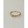 SOLITARIO EN ORO Y DIAMANTE 4 GARRAS