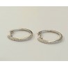 PENDIENTES ARO CON DIAMANTES