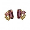 PENDIENTES PLATA PEGADO 3 CRISTAES