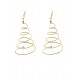 PENDIENTES ORO MAGIC WIRE ESPIRAL CON PIERDA