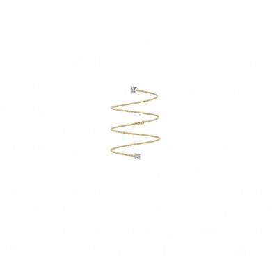 SORTIJA MAGIC WIRE ESPIRAL ORO CON CZ BLANCA