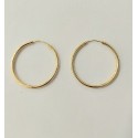 PENDIENTES ARO ORO 25MM TUBO