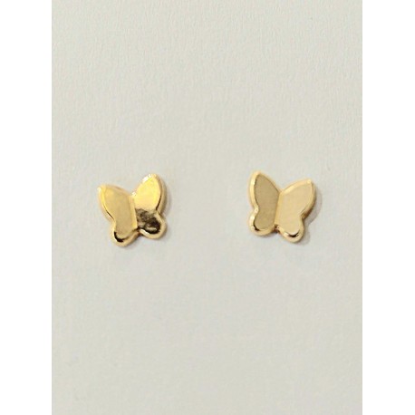 PENDIENTES ORO AMARILLO MARIPOSAS