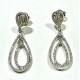 PENDIENTES ORO BLANCO Y BRILLANTES 