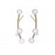 PENDIENTES P.DURAN PEARL CON 4 PERLAS