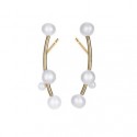 PENDIENTES P.DURAN PEARL CON 4 PERLAS