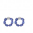 PENDIENTES V.CRUZ PLTA CRISTAL AZUL HARMONY