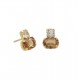 PENDIENTES V.CRUZ PLATA BOTON CRISTAL CHAMPAN