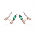 PENDIENTES ORO JARDIN DE AIRE DIAM Y ESM 